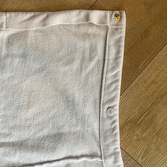 American Apparel White Mini Skirt with Red and Blue Stripes - Picture 5 of 9